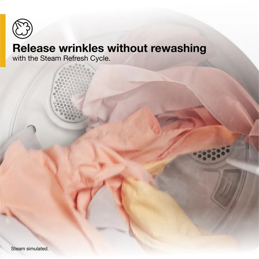 7.0 Cu. Ft. Top Load Gas Moisture Sensing Dryer with Steam - (WGD5050LW) - WHIRLPOOL