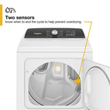 7.0 Cu. Ft. Top Load Gas Moisture Sensing Dryer with Steam - (WGD5050LW) - WHIRLPOOL