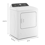 7.0 Cu. Ft. Top Load Gas Moisture Sensing Dryer with Steam - (WGD5050LW) - WHIRLPOOL