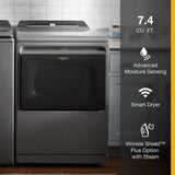 7.4 cu. ft. Top Load Gas Dryer with Advanced Moisture Sensing - (WGD8127LC) - WHIRLPOOL