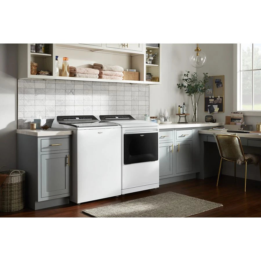 7.4 cu. ft. Top Load Gas Dryer with Advanced Moisture Sensing - (WGD8127LW) - WHIRLPOOL