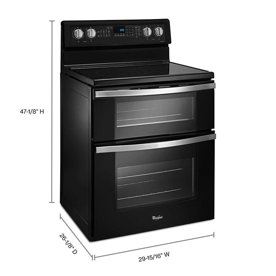 6.7 Cu. Ft. Electric Double Oven Range with True Convection - (WGE745C0FE)