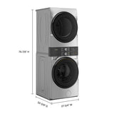 Smart ENERGY STAR® Front Load Laundry Tower with UV Clean Technology & FreshFlowTM Vent System 4.5 cu. ft. Washer & 7.4 cu. ft. Gas Dryer - (WGF5727TR) -