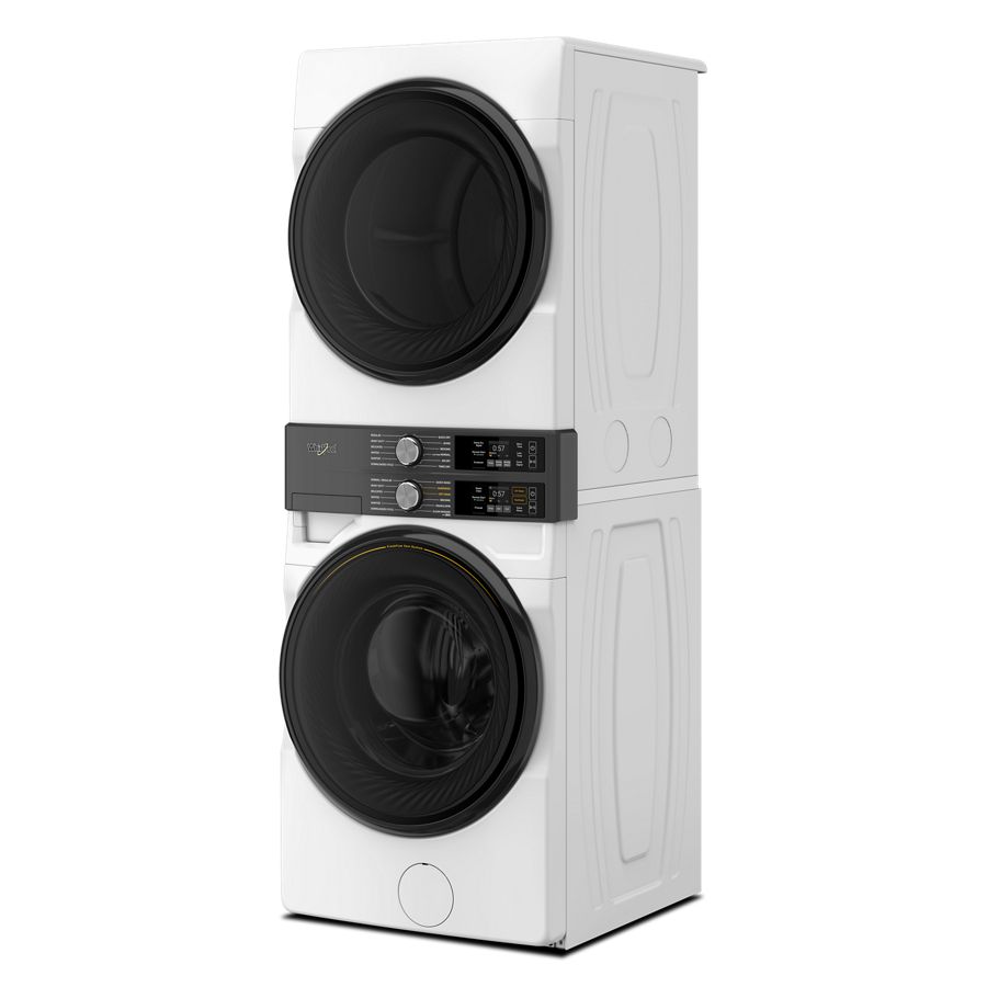Smart ENERGY STAR® Front Load Laundry Tower with UV Clean Technology & FreshFlowTM Vent System 4.5 cu. ft. Washer & 7.4 cu. ft. Gas Dryer - (WGF5727TW) -