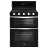 6.0 Cu. Ft. Gas Double Oven Range with EZ-2-Lift??? Hinged Grates - (WGG745S0FE)