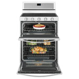 6.0 Cu. Ft. Gas Double Oven Range with EZ-2-Lift??? Hinged Grates - (WGG745S0FH)