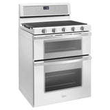 6.0 Cu. Ft. Gas Double Oven Range with EZ-2-Lift??? Hinged Grates - (WGG745S0FH)