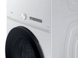 Bespoke AI Laundry Hub™ 4.6 cu. ft. Large Capacity Single Unit Washer with Steam Wash and 7.6 cu. ft. Gas Dryer in White - (WH46DBH100EWA3)