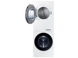 Bespoke 4.6 cu. ft. AI Laundry Hub™ Large Capacity Single Unit Washer with Steam Wash and 7.6 cu. ft. Gas Dryer in White - (WH46DBH100GWA3)