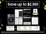 Bespoke 4.6 cu. ft. AI Laundry Hub™ Large Capacity Single Unit Washer with Flex Auto Dispense System and 7.6 cu. ft. Electric Dryer in Brushed Black - (WH46DBH500EVA3)