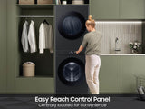 Bespoke 4.6 cu. ft. AI Laundry Hub™ Large Capacity Single Unit Washer with Flex Auto Dispense System and 7.6 cu. ft. Electric Dryer in Brushed Black - (WH46DBH500EVA3)
