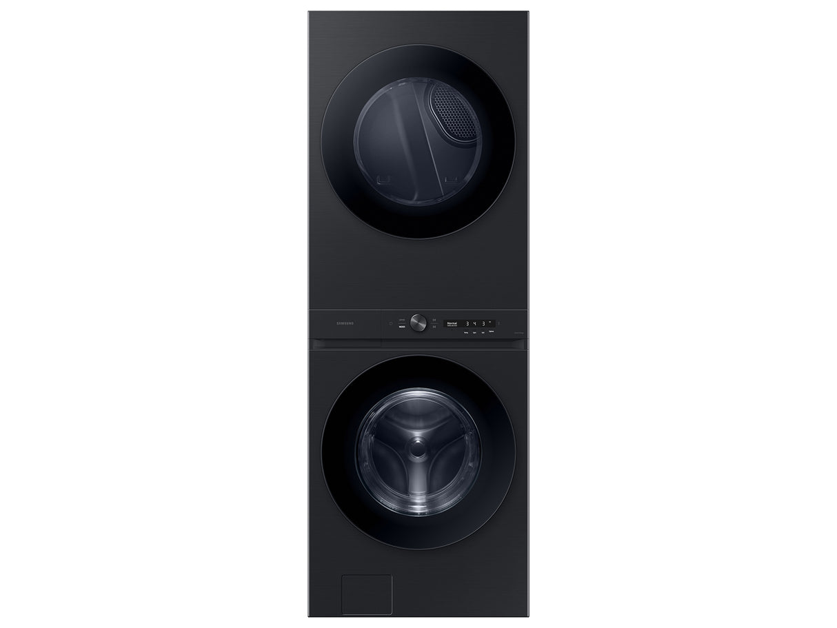 Bespoke AI Laundry Hub™ 4.6 cu. ft. Large Capacity Single Unit Washer with Flex Auto Dispense System and 7.6 cu. ft. Gas Dryer in Brushed Black - (WH46DBH500GVA3)