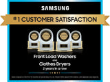 Bespoke AI Laundry Hub™ 4.6 cu. ft. Large Capacity Single Unit Washer with Flex Auto Dispense System and 7.6 cu. ft. Gas Dryer in Brushed Black - (WH46DBH500GVA3)