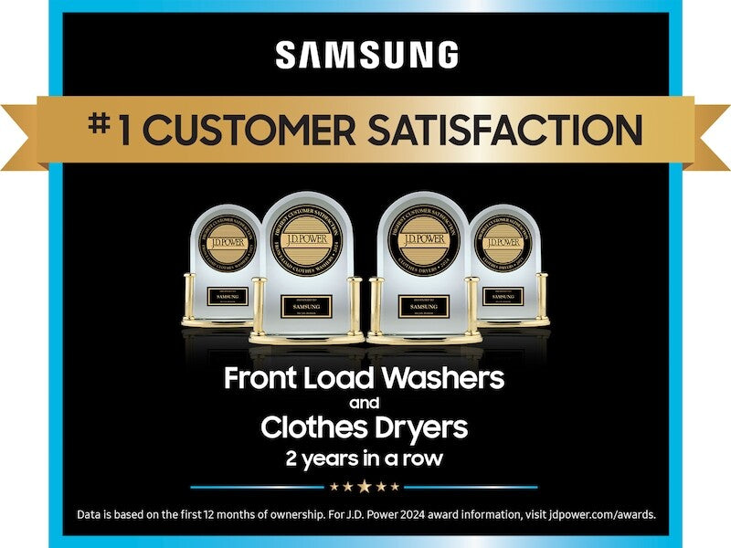Bespoke 5.3 cu. ft. AI Laundry Hub™ Ultra Capacity Single Unit Washer with AI OptiWash™ and 7.6 cu. ft. Gas Dryer in Satin Green - (WH53DBH700GFA3)