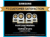 Bespoke 5.3 cu. ft. AI Laundry Hub™ Ultra Capacity Single Unit Washer with AI OptiWash™ and 7.6 cu. ft. Gas Dryer in Satin Green - (WH53DBH700GFA3)