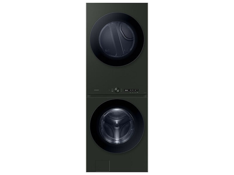 Bespoke 5.3 cu. ft. AI Laundry Hub™ Ultra Capacity Single Unit Washer with AI OptiWash™ and 7.6 cu. ft. Gas Dryer in Satin Green - (WH53DBH700GFA3)