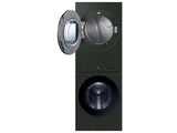 Bespoke 5.3 cu. ft. AI Laundry Hub™ Ultra Capacity Single Unit Washer with AI OptiWash™ and 7.6 cu. ft. Gas Dryer in Satin Green - (WH53DBH700GFA3)