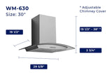 WM-630 Convertible Wall Mount Range Hood