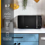 0.7 cu. ft. Black Countertop Microwave With Steam Clean - 700 watt - (WMCS3018RB)