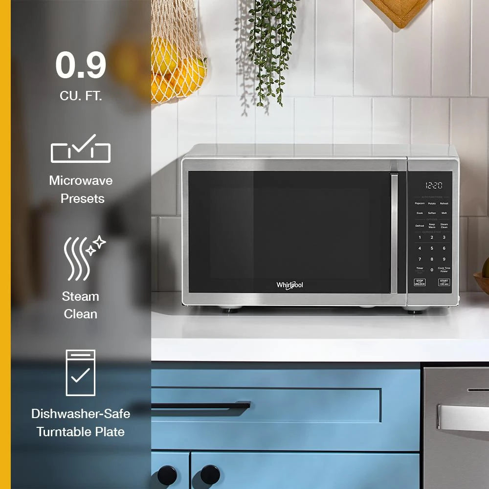 0.9 cu. ft. Stainless Steel Countertop Microwave With Steam Clean - 900 watt - (WMCS3019RS)
