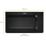 1.7 cu. ft. Microwave Hood Combination with Electronic Touch Controls - (WMH31017HB) - WHIRLPOOL