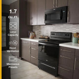 1.7 cu. ft. Microwave Hood Combination with Electronic Touch Controls - (WMH31017HB) - WHIRLPOOL