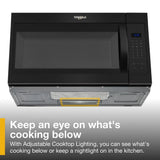1.7 cu. ft. Microwave Hood Combination with Electronic Touch Controls - (WMH31017HB) - WHIRLPOOL