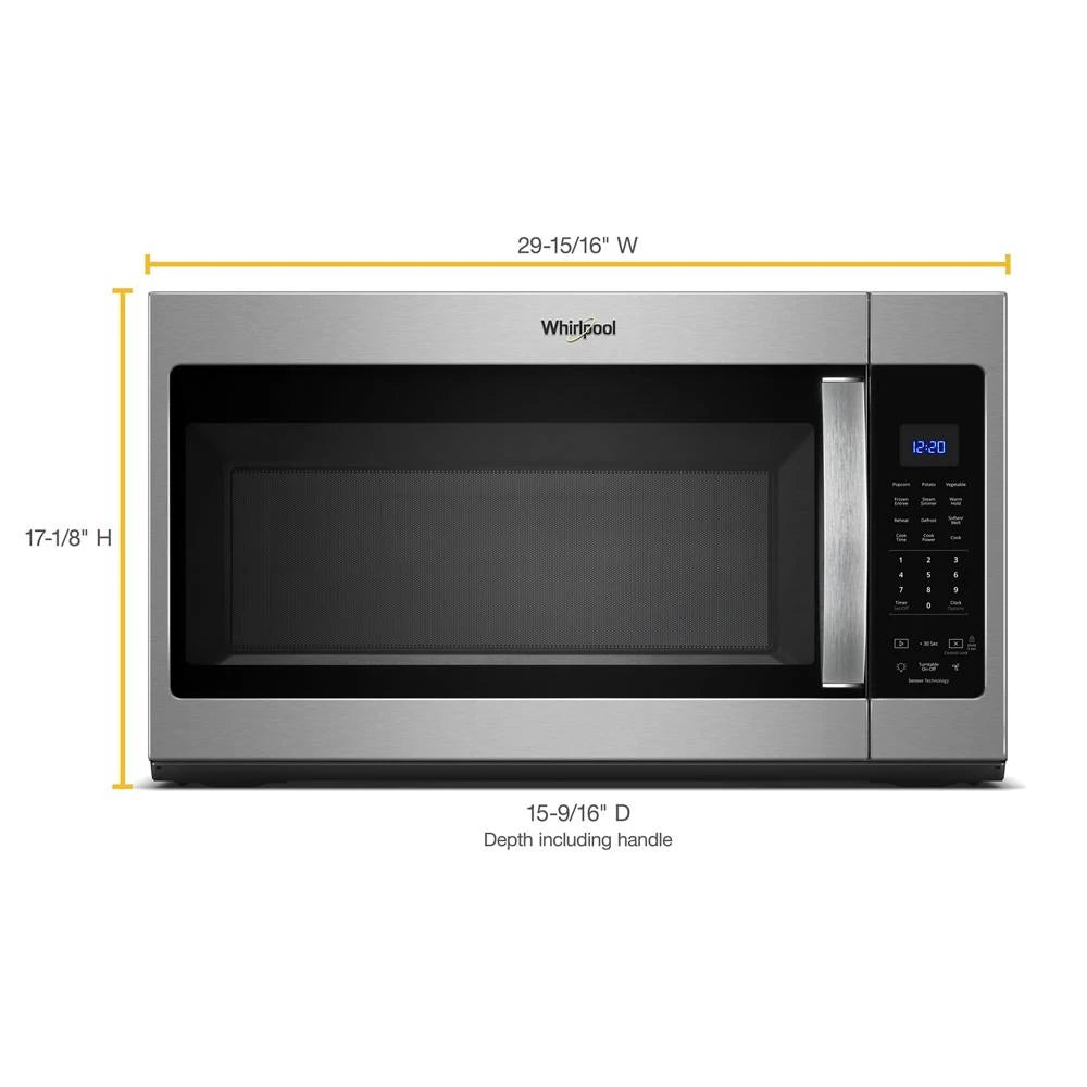 1.9 cu. ft. Capacity Steam Microwave with Sensor Cooking - (WMH32519HZ) - WHIRLPOOL
