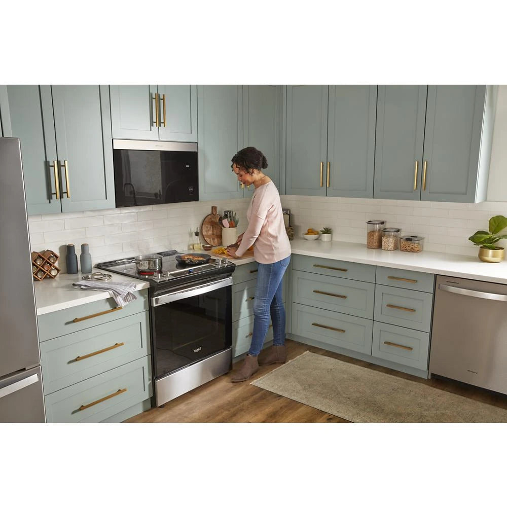 1.1 Cu. Ft. Flush Mount Microwave with Turntable-Free Design - (WMMF5930PB) - WHIRLPOOL