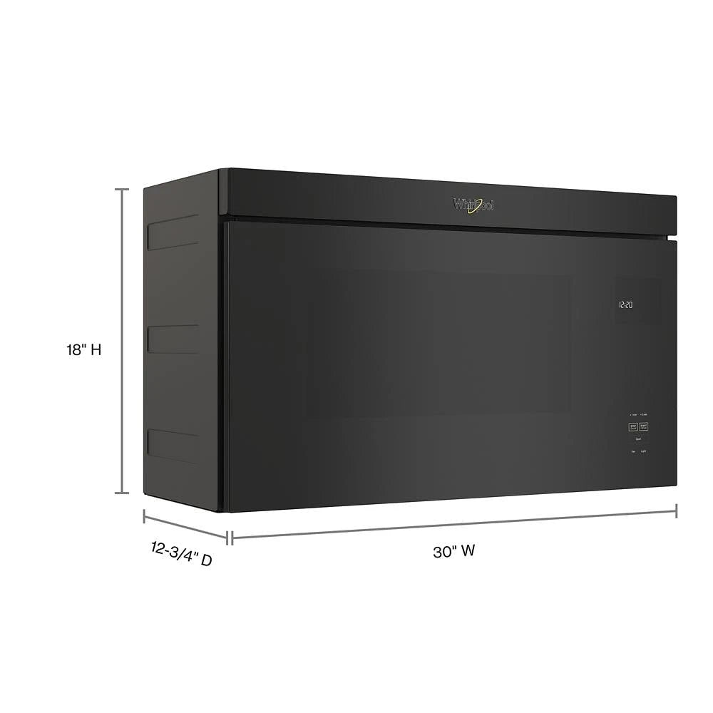 1.1 Cu. Ft. Flush Mount Microwave with Turntable-Free Design - (WMMF5930PB) - WHIRLPOOL