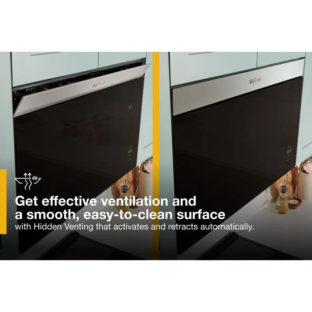 1.1 Cu. Ft. Flush Mount Microwave with Turntable-Free Design - (WMMF5930PB) - WHIRLPOOL