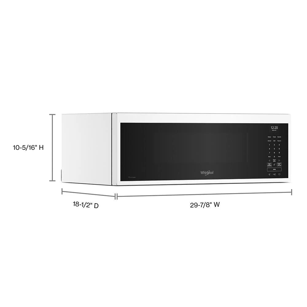 1.1 cu. ft. Smart Low Profile Microwave Hood Combination with 450 CRM 4-Speed Venting - (WMML5530RW)
