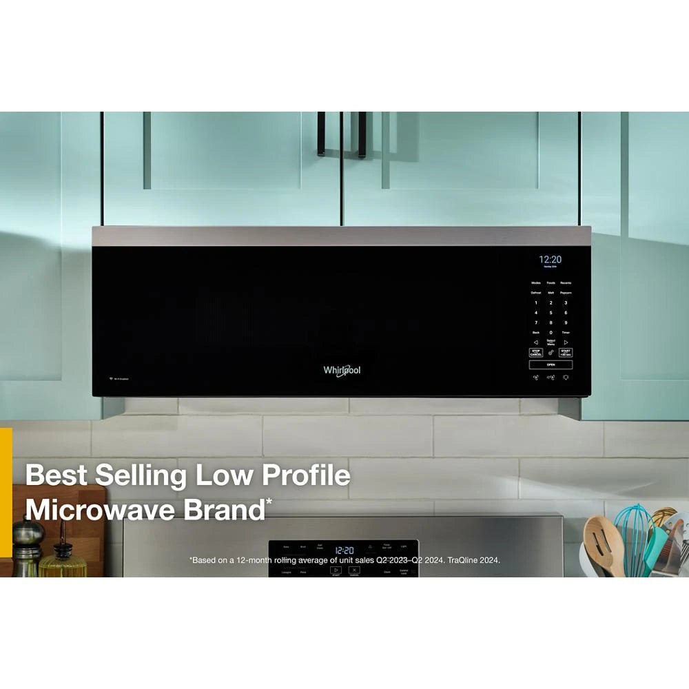 1.1 cu. ft. Smart Low Profile Microwave Hood Combination with 450 CRM 4-Speed Venting - (WMML5530RZ)