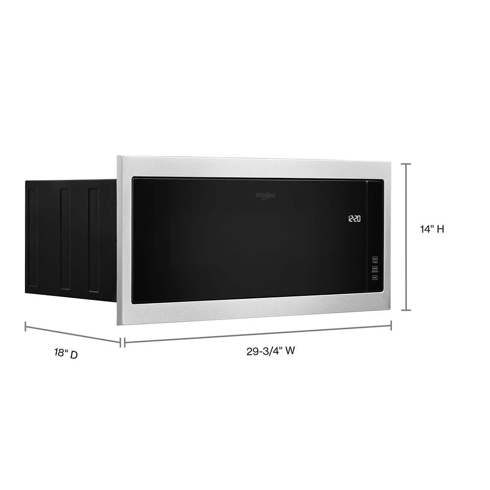 1.1 cu. ft. Built-In Microwave with Slim Trim Kit - 14" Height - (WMT50011KS)