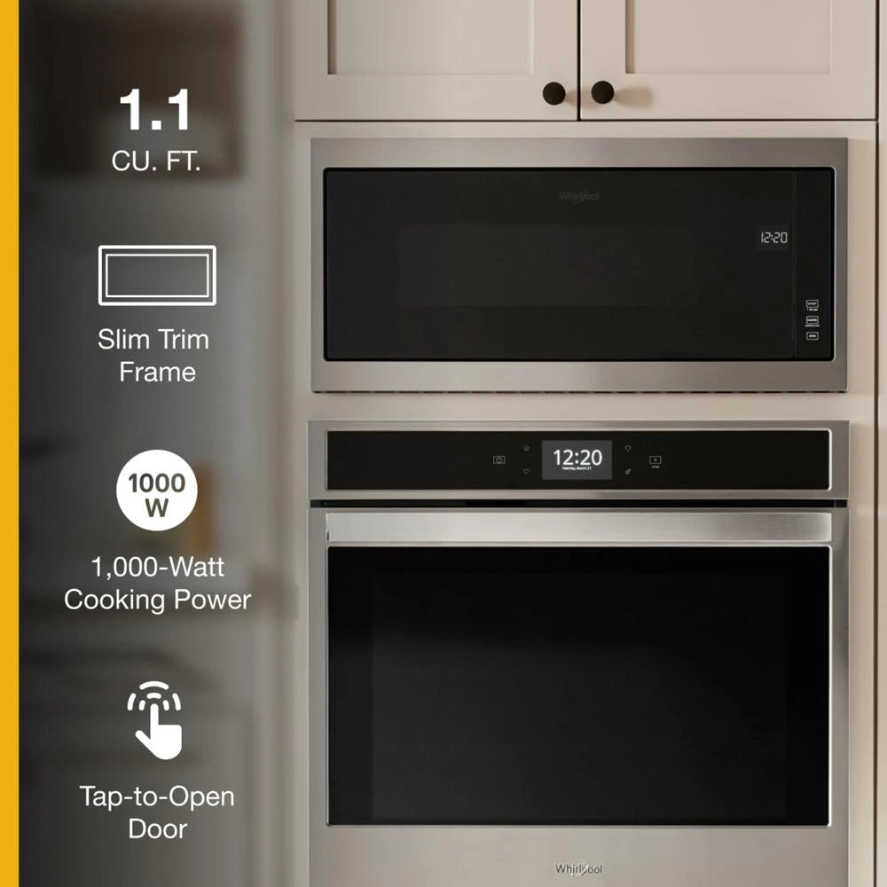1.1 cu. ft. Built-In Microwave with Slim Trim Kit - 14" Height - (WMT50011KS)