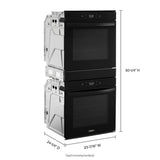 5.8 Cu. Ft. 24 Inch Double Wall Oven with Convection - (WOD52ES4MB)