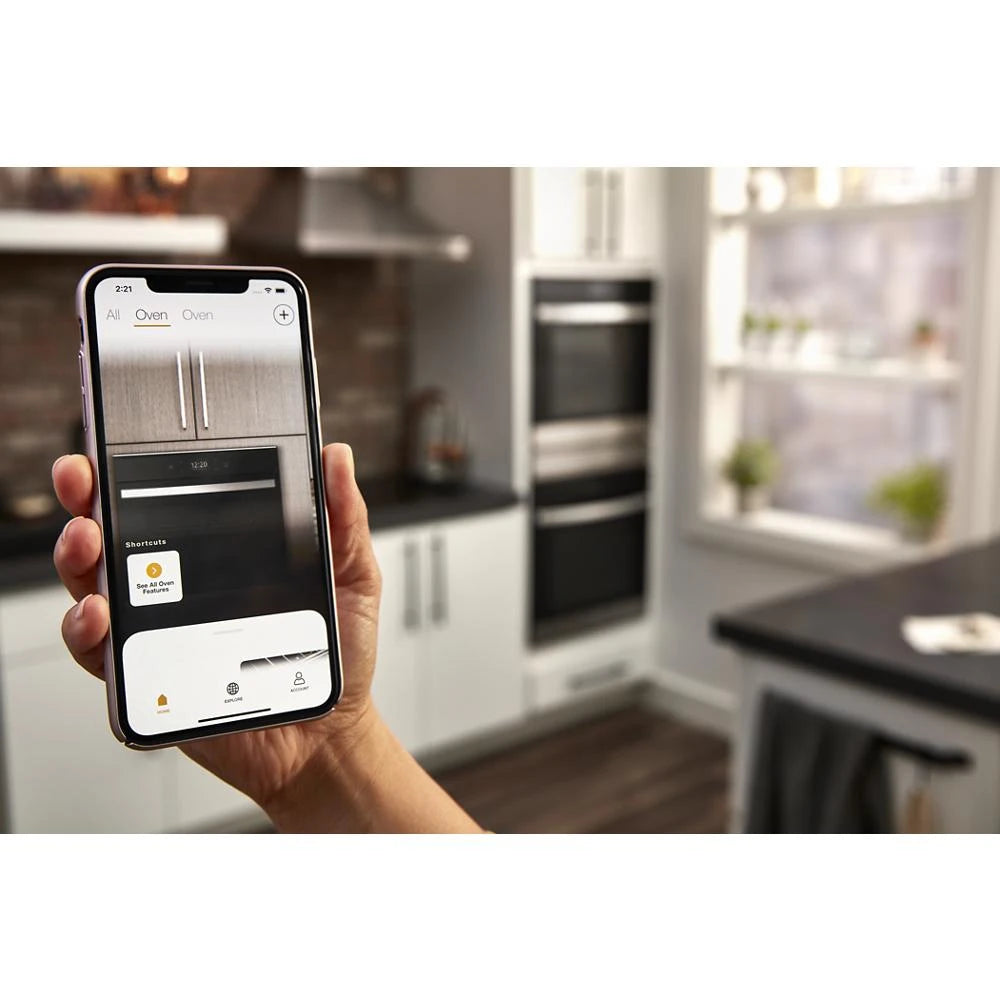 5.8 Cu. Ft. 24 Inch Double Wall Oven with Convection - (WOD52ES4MB)