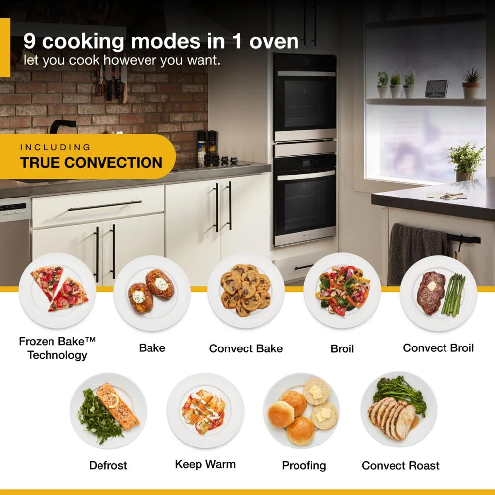 5.8 Cu. Ft. 24 Inch Double Wall Oven with Convection - (WOD52ES4MW)