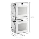 5.8 Cu. Ft. 24 Inch Double Wall Oven with Convection - (WOD52ES4MW)
