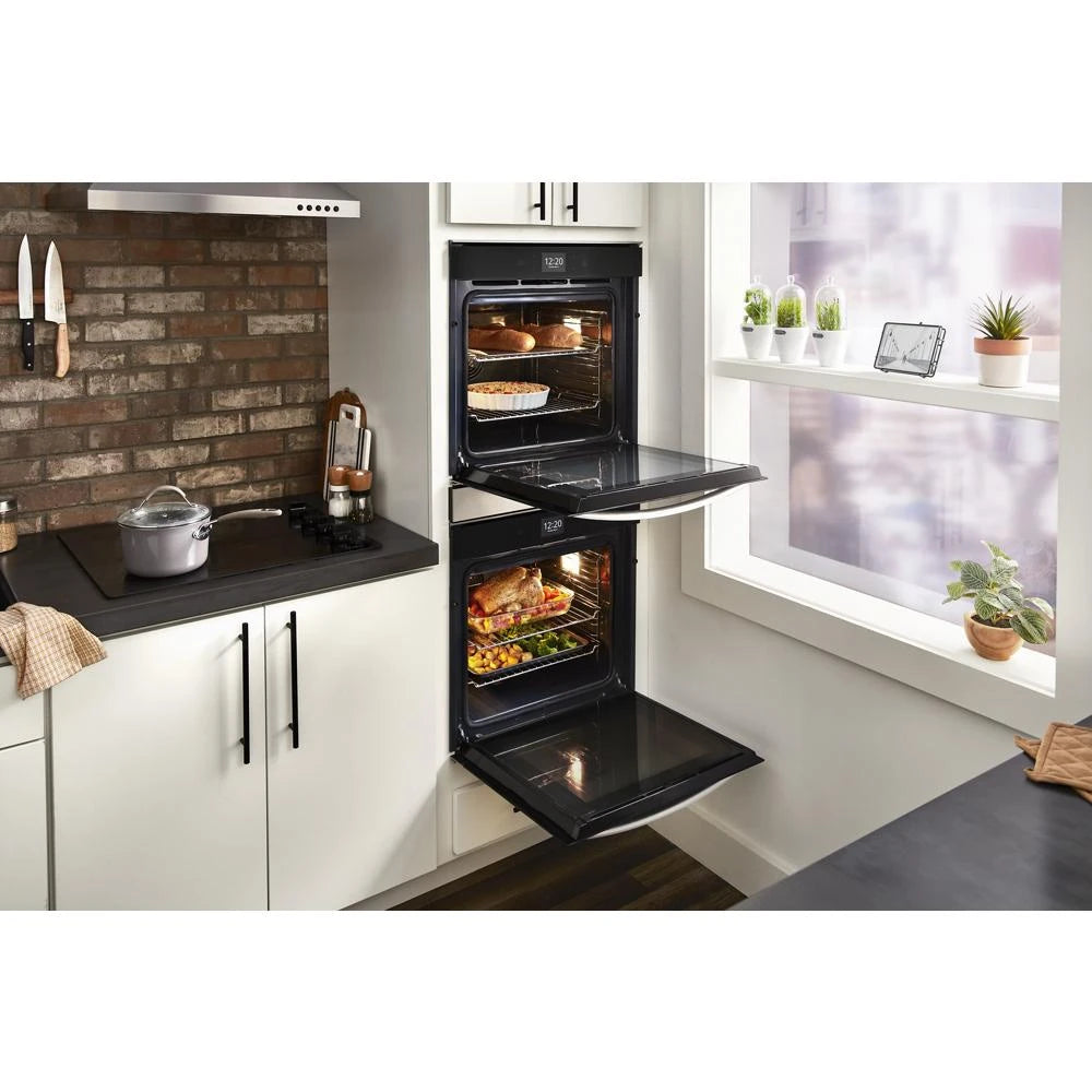 5.8 Cu. Ft. 24 Inch Double Wall Oven with Convection - (WOD52ES4MW)