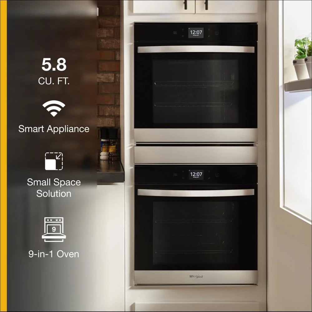 5.8 Cu. Ft. 24 Inch Double Wall Oven with Convection - (WOD52ES4MZ) - WHIRLPOOL