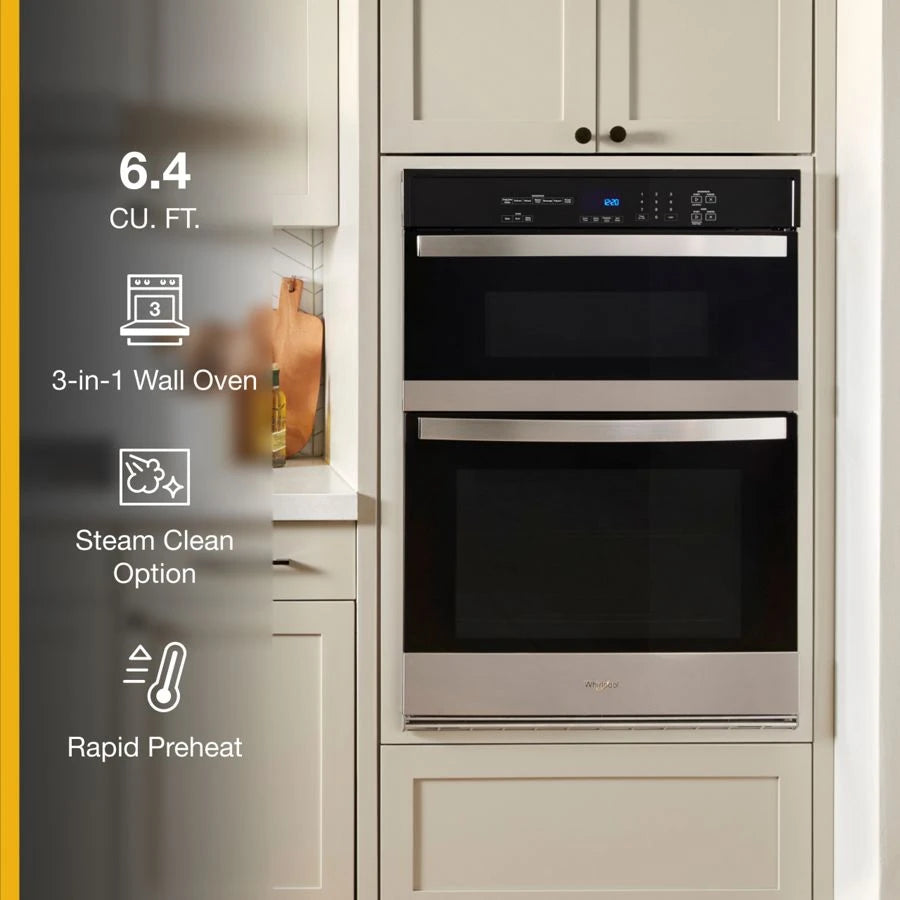 6.4 Total Cu. Ft. Combo Self-Cleaning Wall Oven - (WOEC3030LS)
