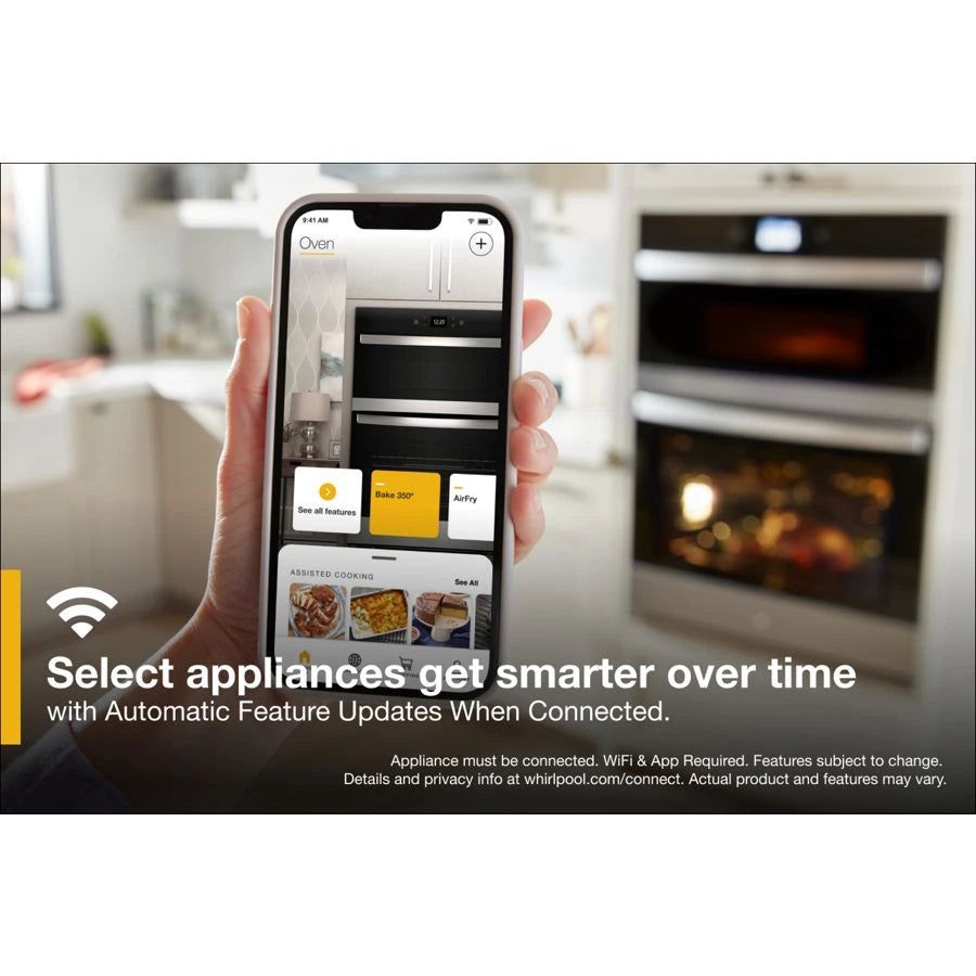 6.4 Total Cu. Ft. Combo Wall Oven with Air Fry When Connected - (WOEC5030LW)