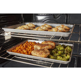 6.4 Total Cu. Ft. Combo Wall Oven with Air Fry When Connected - (WOEC5030LW)