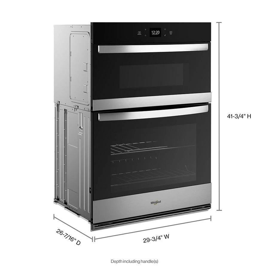 6.4 Total Cu. Ft. Combo Wall Oven with Air Fry When Connected* - (WOEC5030LZ)