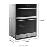 6.4 Total Cu. Ft. Combo Wall Oven with Air Fry When Connected - (WOEC5930LZ)