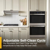 10.0 Total Cu. Ft. Double Self-Cleaning Wall Oven - (WOED3030LS)