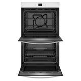 8.6 Total Cu. Ft. Double Wall Oven with Air Fry When Connected - (WOED5027LW)