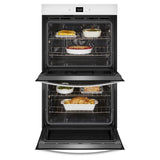 8.6 Total Cu. Ft. Double Wall Oven with Air Fry When Connected - (WOED5027LW)