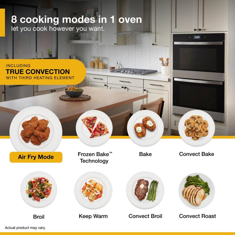 10.0 Cu. Ft. Double Smart Wall Oven with Air Fry - (WOED7030PZ)